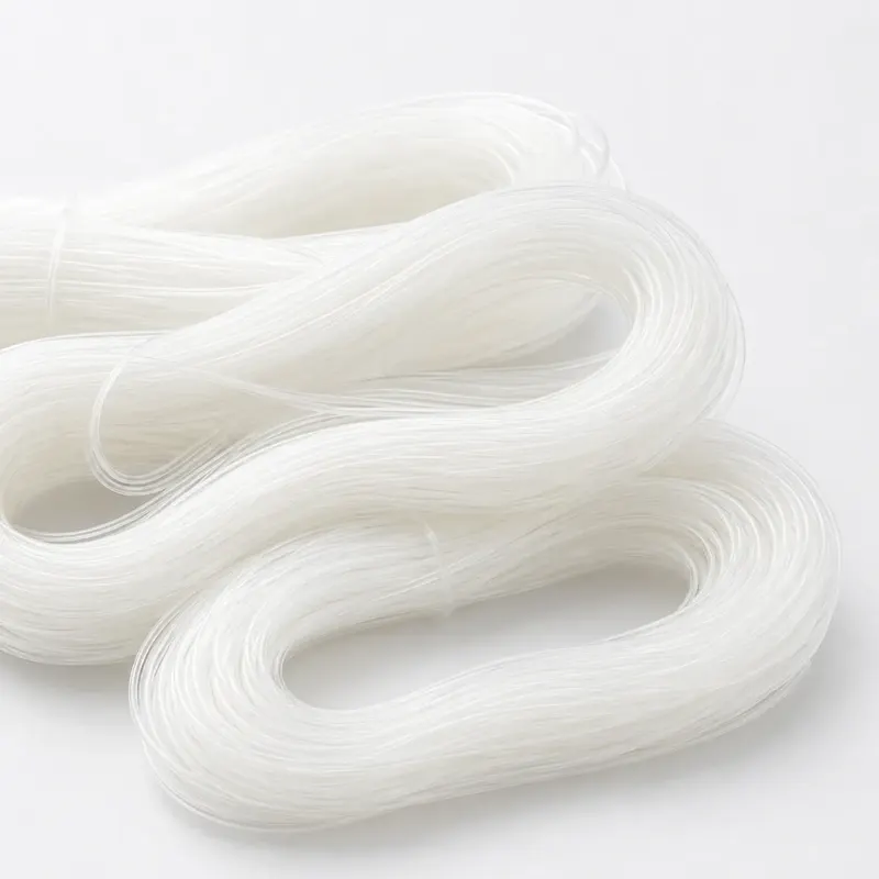 Transparent capillary tube showing flexible small-bore structure